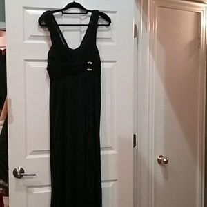 Black formal floor length dress